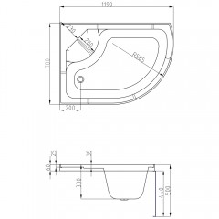 Душевая кабина AvaCan L620LGM