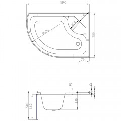 Душевая кабина AvaCan L620RGM