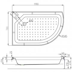 Душевая кабина AvaCan D272SLLED