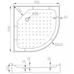 Душевая кабина AvaCan EM1510LED