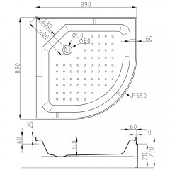 Душевая кабина AvaCan EM2790GM+EL