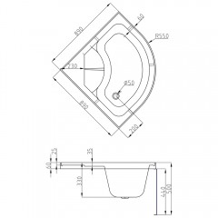 Душевая кабина AvaCan EM4590GM+EL