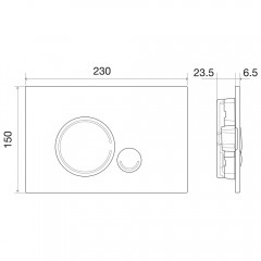 Клавиша смыва BelBagno Sfera BB015-SR-CHROME