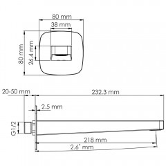 Излив WasserKRAFT Nuthe A315