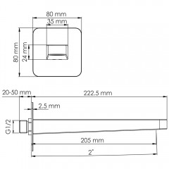 Излив WasserKRAFT Schunter A308