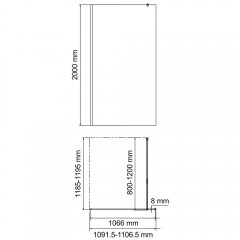 Душевое ограждение WasserKRAFT Rossel 28W46