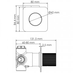 Переключатель встраиваемый WasserKRAFT Schunter A306