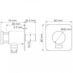 Шланговое подключение WasserKRAFT Asphe A290