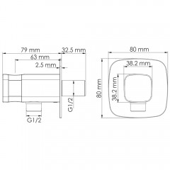 Шланговое подключение WasserKRAFT Nuthe A327