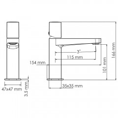 Смеситель для раковины WasserKRAFT Saale 9503