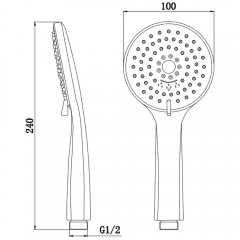 Ручной душ BelBagno BB-D1C5