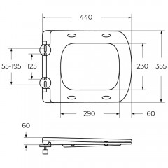 Крышка-сиденье для унитаза BelBagno Carina BB5046SC