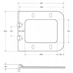 Крышка-сиденье для унитаза BelBagno Due BB3103/3106SC