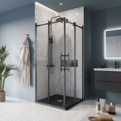 Душевой угол BelBagno Marino MARINO-A-2-100-C-NERO