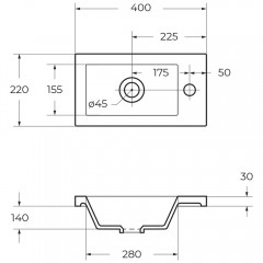 Раковина мебельная BelBagno BB-400-PM-LVB