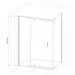 Душевое ограждение Royal Bath RB8140HPVD-C-BL