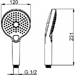 Ручной душ AQUAme AQM8510BG