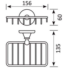 Мыльница настенная Gro Welle Wassermelon WSM562