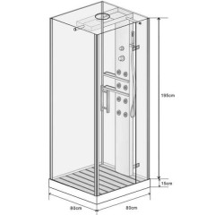 Душевая кабина Wasserfalle W-6003A