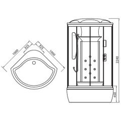 Душевая кабина Edelform Plano EF-1020T / 2302