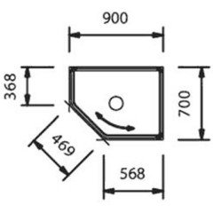 Душевая кабина INR Basic Nevada 70x90 R