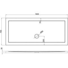 Акриловый поддон Burlington Zamori Z1182