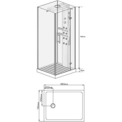 Душевая кабина Wasserfalle W-6004A