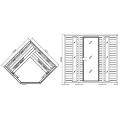 Сауна инфракрасная KOY H03-K62