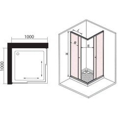 Душевой уголок Sturm Joy ST-JOY1010-NTRCR-NEW1000x1000x1900