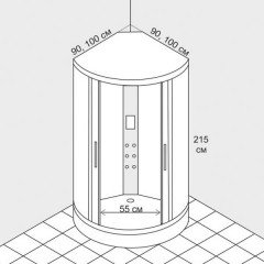 Душевая кабина Lagard Optima 100