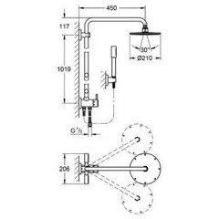 Душевая панель Grohe Rainshower 27361000