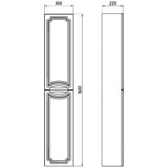 Пенал ASB-Mebel Санремо 30