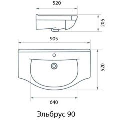 Комплект мебели Aqualife Design Иматра 90