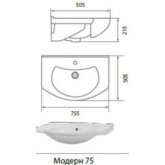 Комплект мебели Aqualife Design Нью-Йорк 75