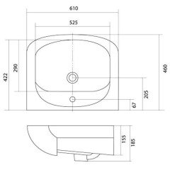 Комплект мебели Акватон Пинта 60М R