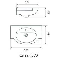 Комплект мебели Aqualife Design Гент 70