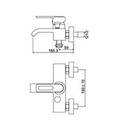 Смеситель Frap Lux Avanda G3001