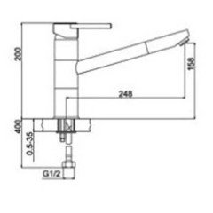 Смеситель для мойки Frap Lux Dolley G4406