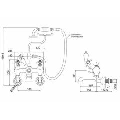 Смеситель Burlington Anglesey Regent ANR21