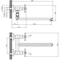 Смеситель универсальный Edelform Denim DN28102