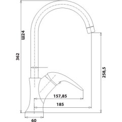 Смеситель для кухни Edelform Malva VL1808