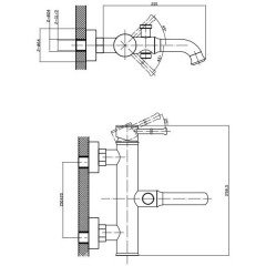 Смеситель для ванны Edelform Mollis ML1810С