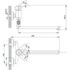 Смеситель универсальный Edelform Vito VT18102