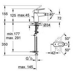 Смеситель для биде Grohe BauLoop 23339000