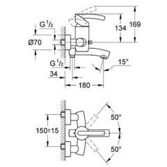 Смеситель Grohe Tenso 33349000