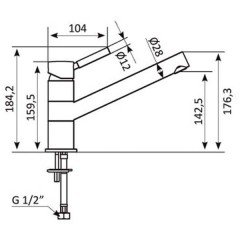 Смеситель для мойки Gro Welle Wassermelon WSM771