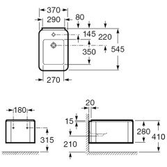 Биде Roca Element подвесное без отверстия 357575000