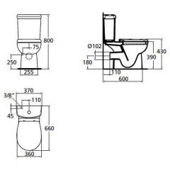 Унитаз Ideal Standard Areal W911801