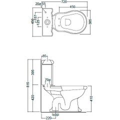 Унитаз Kerasan Retro 101201