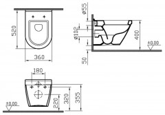 Унитаз подвесной VitrA S50 5318B003-0075